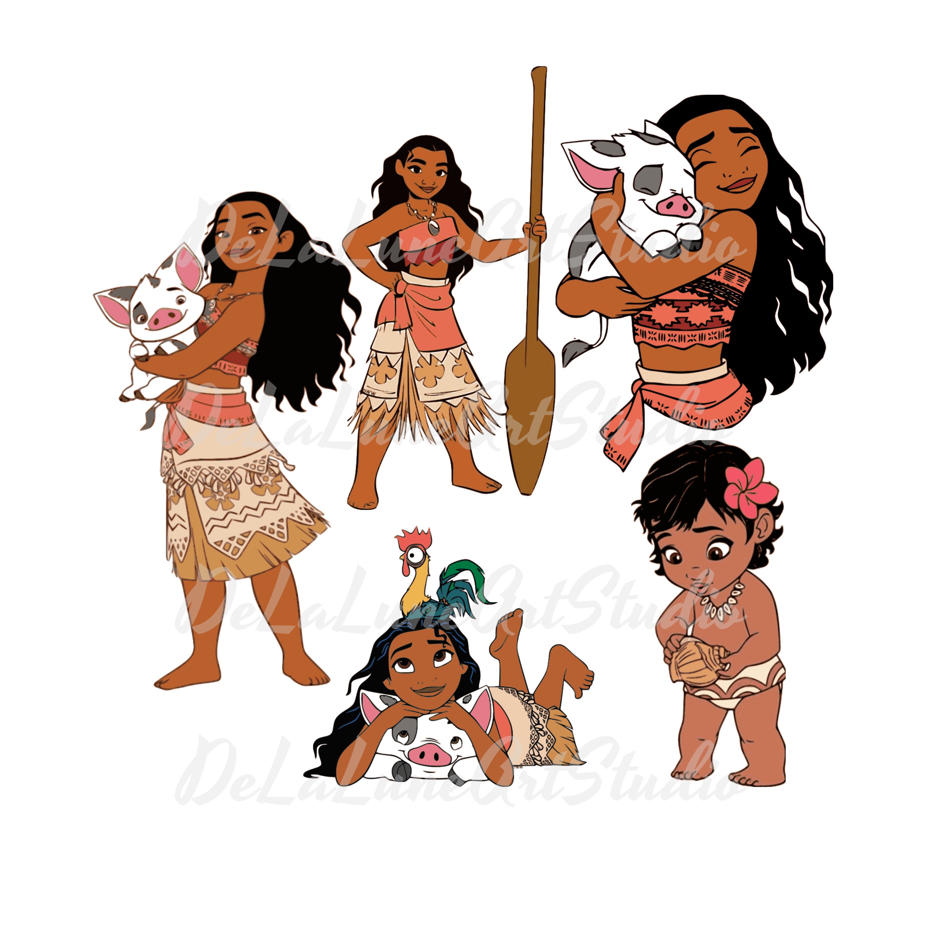 Moana Clipart Digital Download Moana Clipart Transparent Background Png