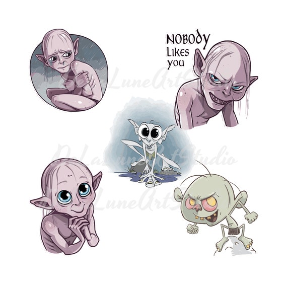 Wall Art Print The Lord of the Rings - Gollum, Gifts & Merchandise