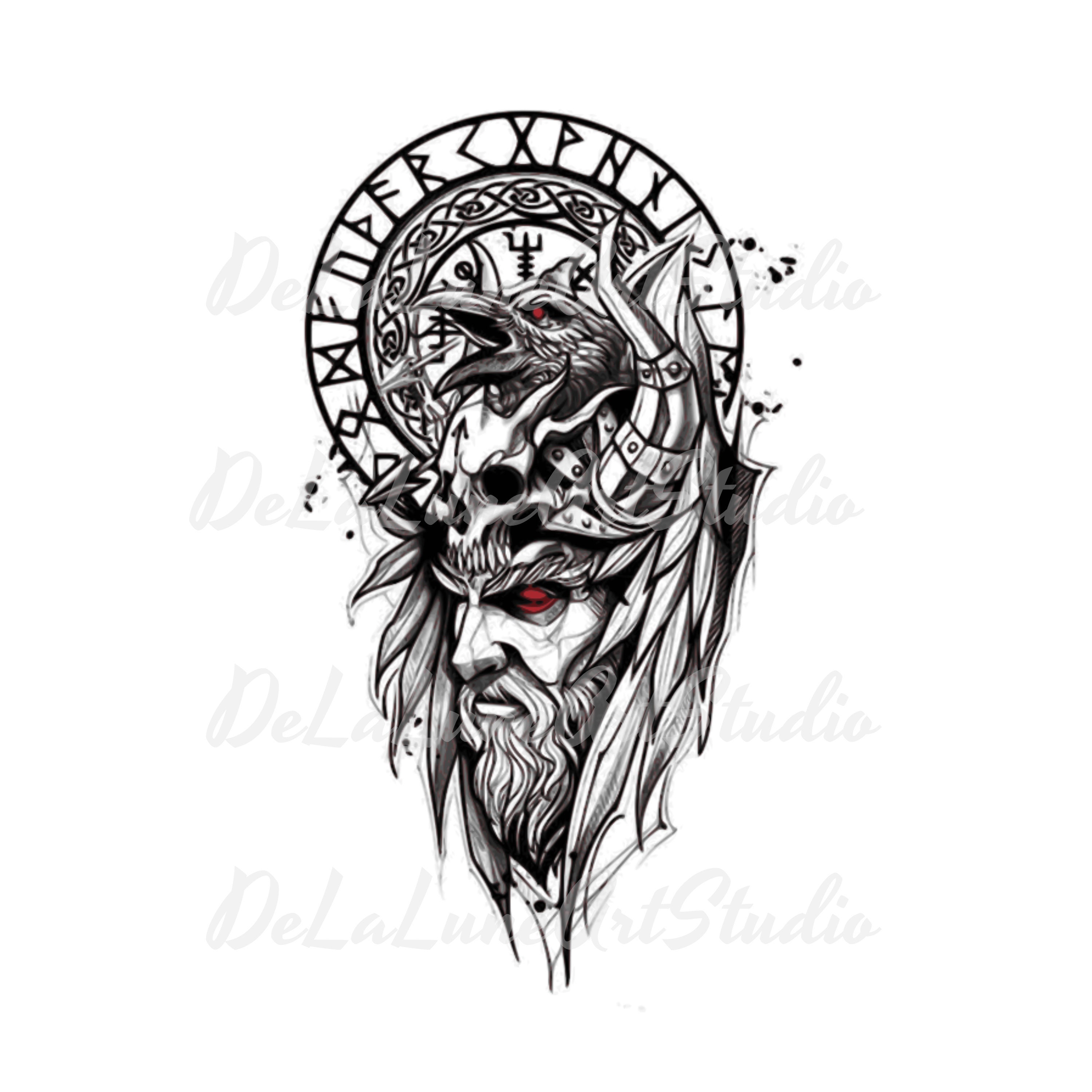 PNG SVG File Valkyrie Viking Warrior Stencil for Cricut - Vinyl Cutter ...