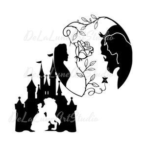 Beauty and the beast svg bundle, belle svg, beast svg, im his beauty svg, cut files for cricut silhouette, png, pdf, eps, svg