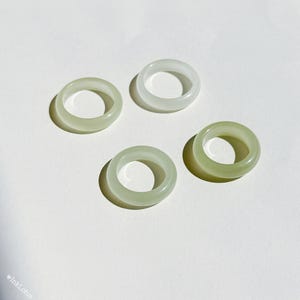 Natural Nephrite Jade Band Ring – Hand-Carved | Unisex Minimalist Style | Wear as Ring or Pendant