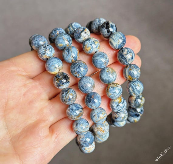 15.8㎜　ナビミア産　ブルーピーターサイト　ブレスレット 15.8㎜ ナビミア産 ブルーピーターサイト ブレスレット 10 mm ブルー