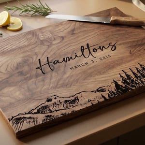 Personalized Walnut Cutting Board, Custom BBQ Gift, Engraved Grill Master, Meat Carving Board