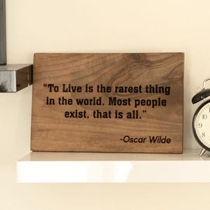 Letrero de madera personalizado / Letrero de madera para pared / Elija el tamaño y la fuente / Letrero de pared con cita personalizada, Citas de liderazgo