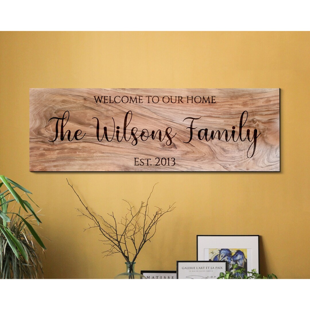 90th Birthday Gift Last Name Wood Sign Wooden Wall Sign Quotes About