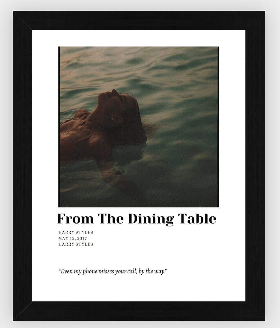 From the Dining Table Harry Styles Harry Styles Inspired Wall Art Harry