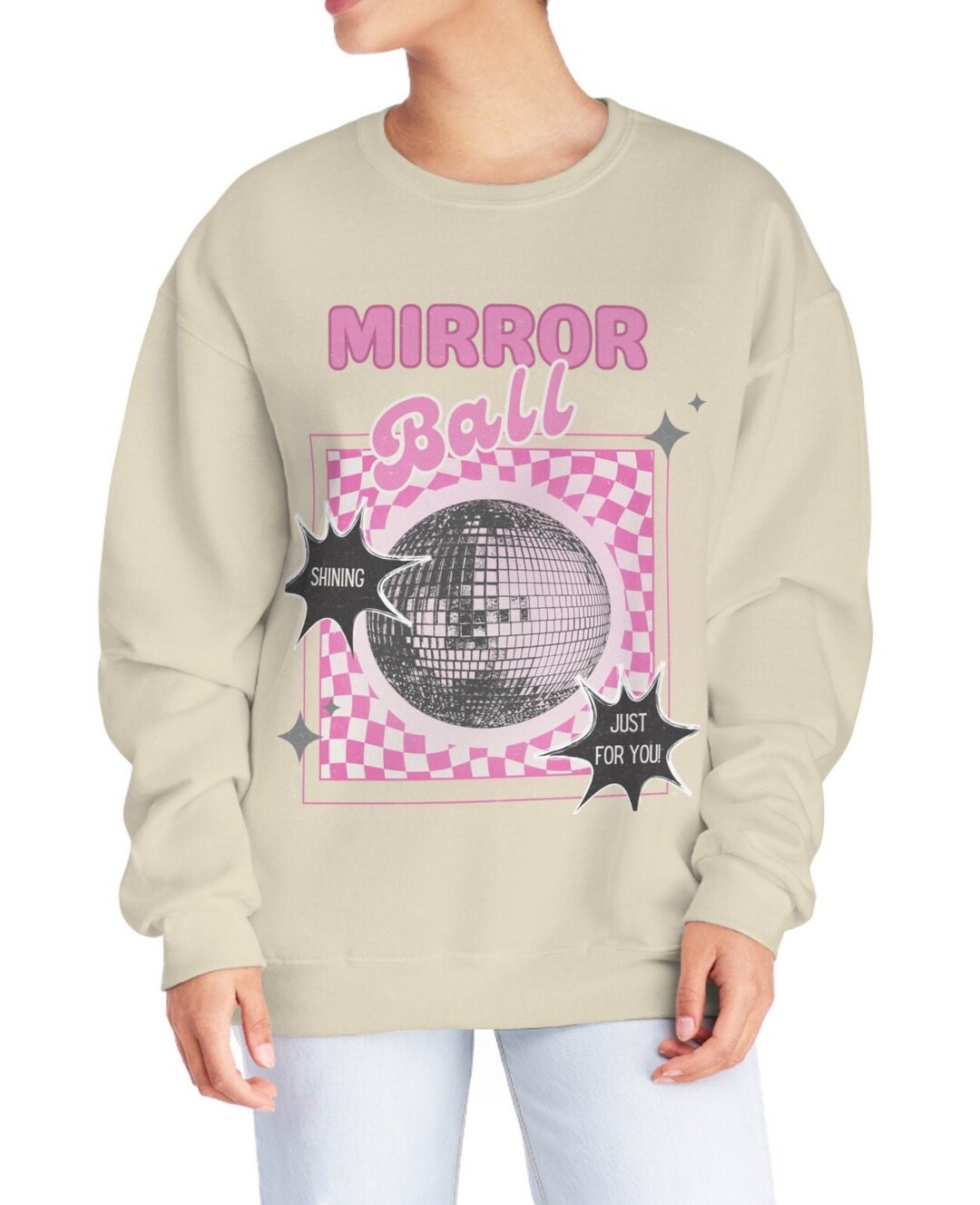 Mirrorball Taylor Swift Inspired Merch Unisex Crewneck Sweatshirt