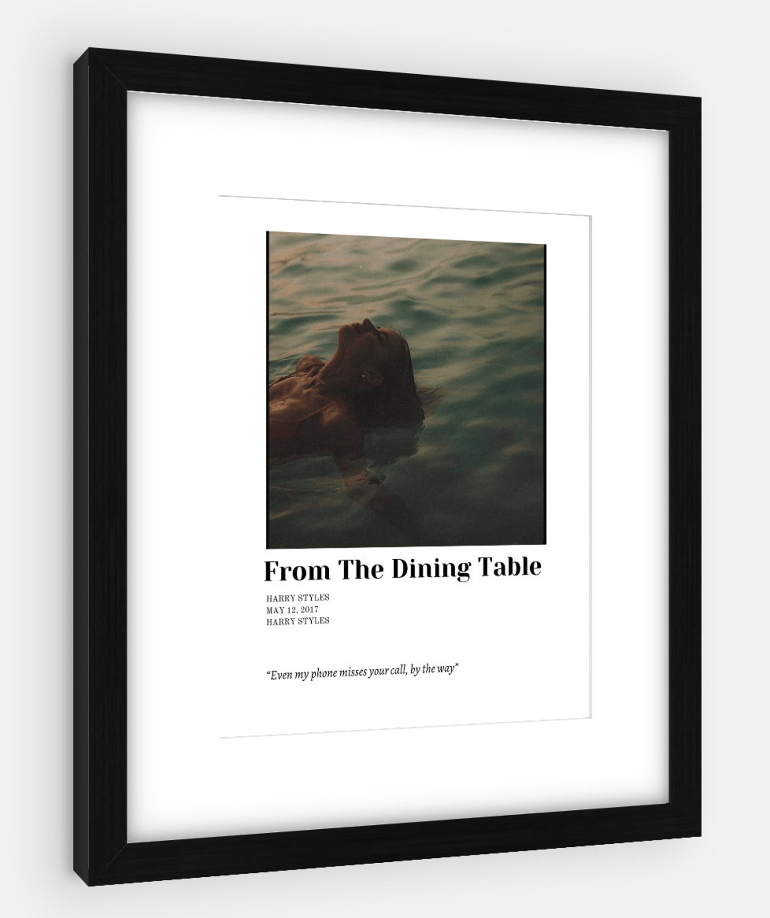 From the Dining Table Harry Styles Harry Styles Inspired Wall Art Harry Styles Inspired Series