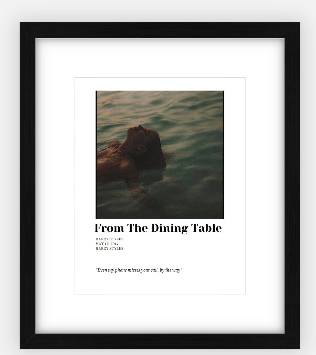 From the Dining Table Harry Styles Harry Styles Inspired Wall Art Harry