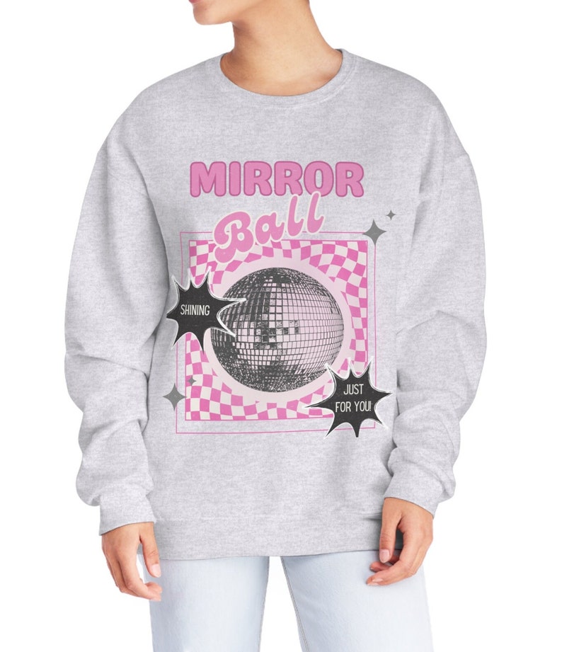 Mirrorball Taylor Swift Inspired Merch Unisex Crewneck Sweatshirt