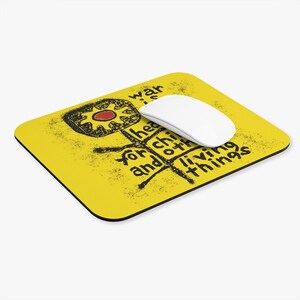 War is not healthy for children and other living things Mousepad (Rectangle)