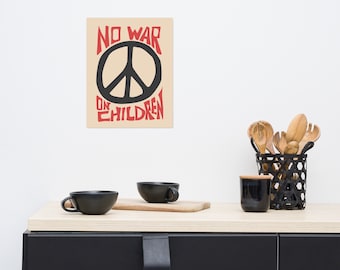 No War on Children, Anti War Poster