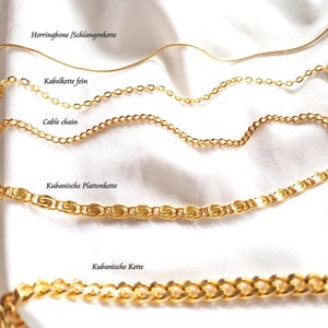 Herz Medaillon Gold Halskette, Ketten Auswahl, Medaillon Herz 18k Gold PVD beschichtet, Florale Gravur Medaillon zum Befüllen mit Foto Bild 6
