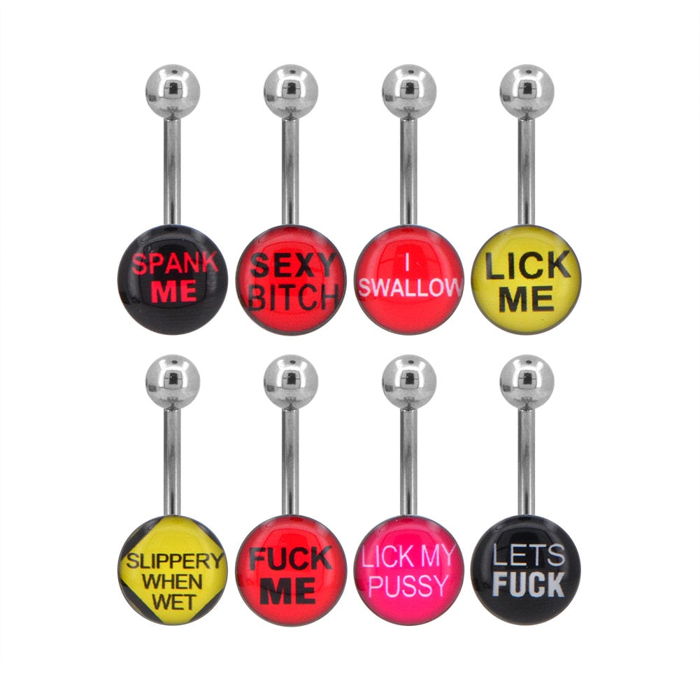Inappropriate belly shop button rings