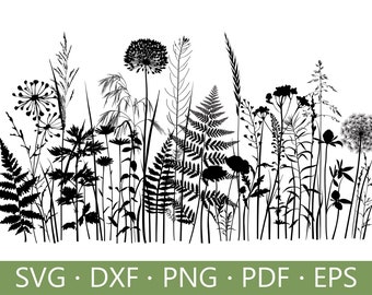 Wildblumen SVG, Wildblumen SVG, Bouquet SVG, Floral svg, Natur Svg, Floral svg, Blumen Svg, Blumen Skizze PNG, Botanische Clipart