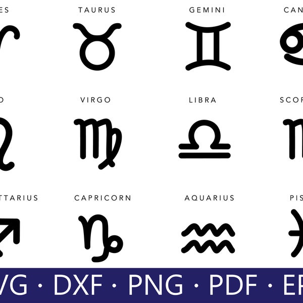 Zodiac SVG Bundle, Zodiac svg, Zodiac sign Svg, Horoscope Svg, Zodiac Clipart,Star Constellation Svg,Star Sign Svg,Zodiac Sign Svg,Cicut,PNG