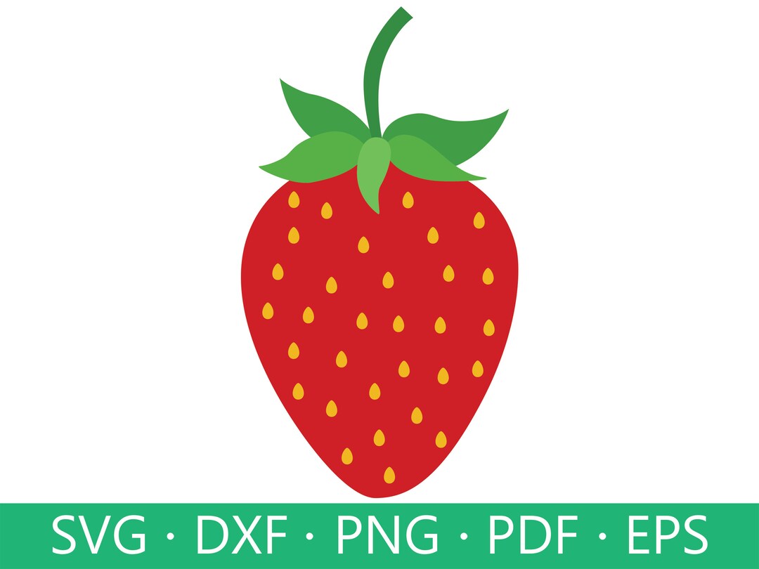 Strawberry SVG Strawberry PNG Strawberry Cut File - Etsy