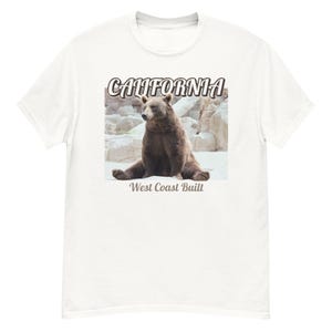 California Bear Shirt West Coast Built T-Shirt, California Graphic Tee, West Coast Gift for Him