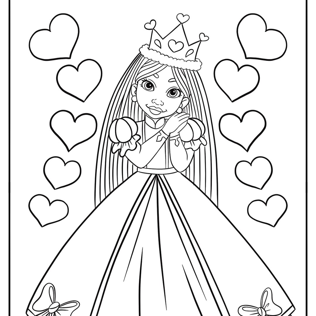 Black Princess Coloring Page Coloring - Il 1080xN.5661322373 Ajjp 