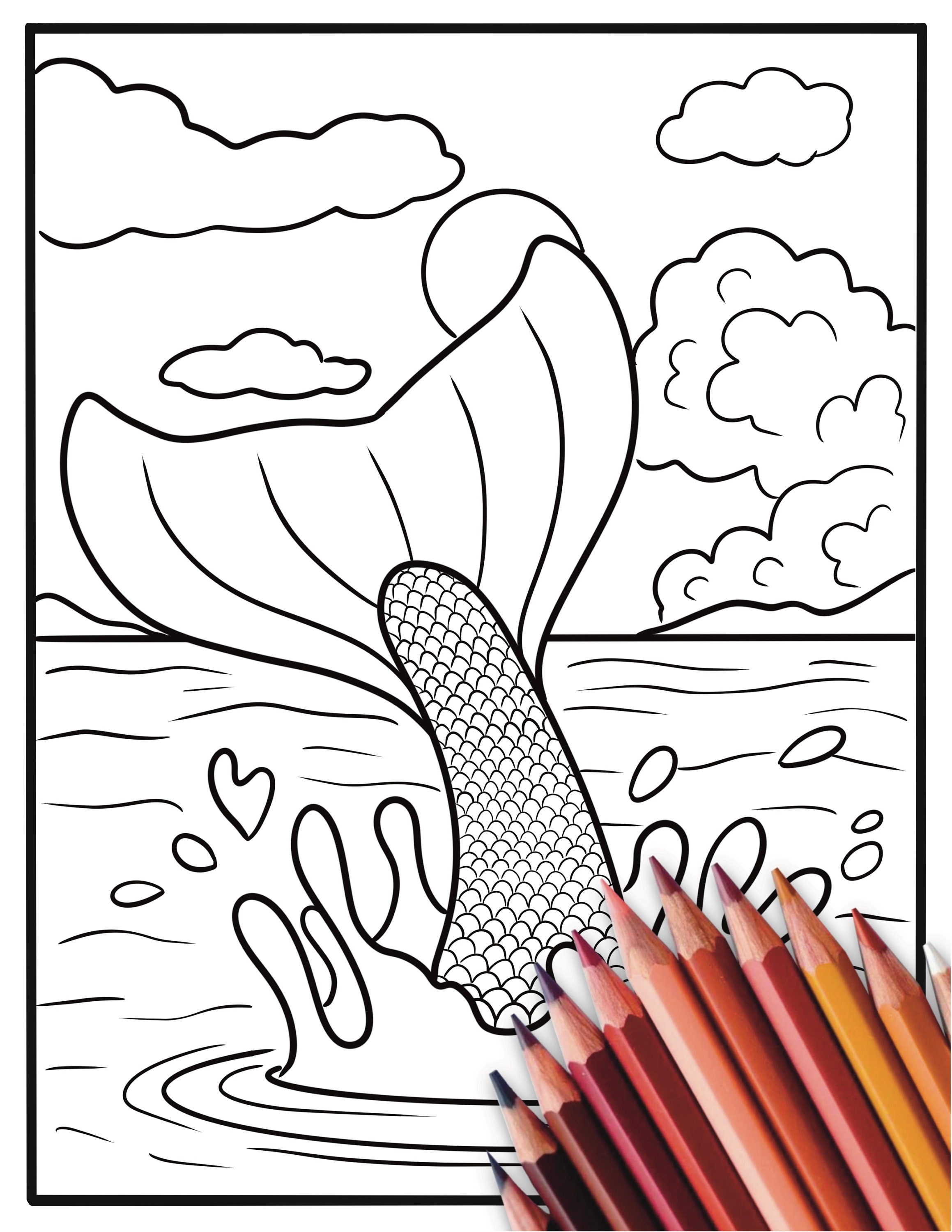 African American Mermaids Coloring Book, Black Girl Magic, Printable