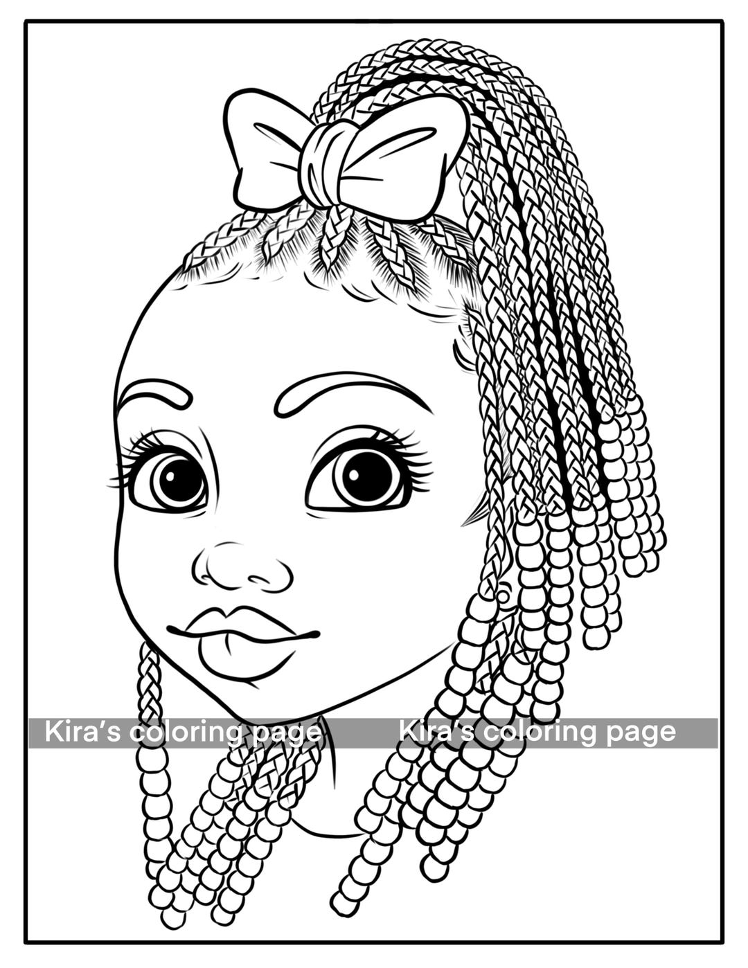 Coloring Page for Black Girls Digital Coloring Page Download - Etsy