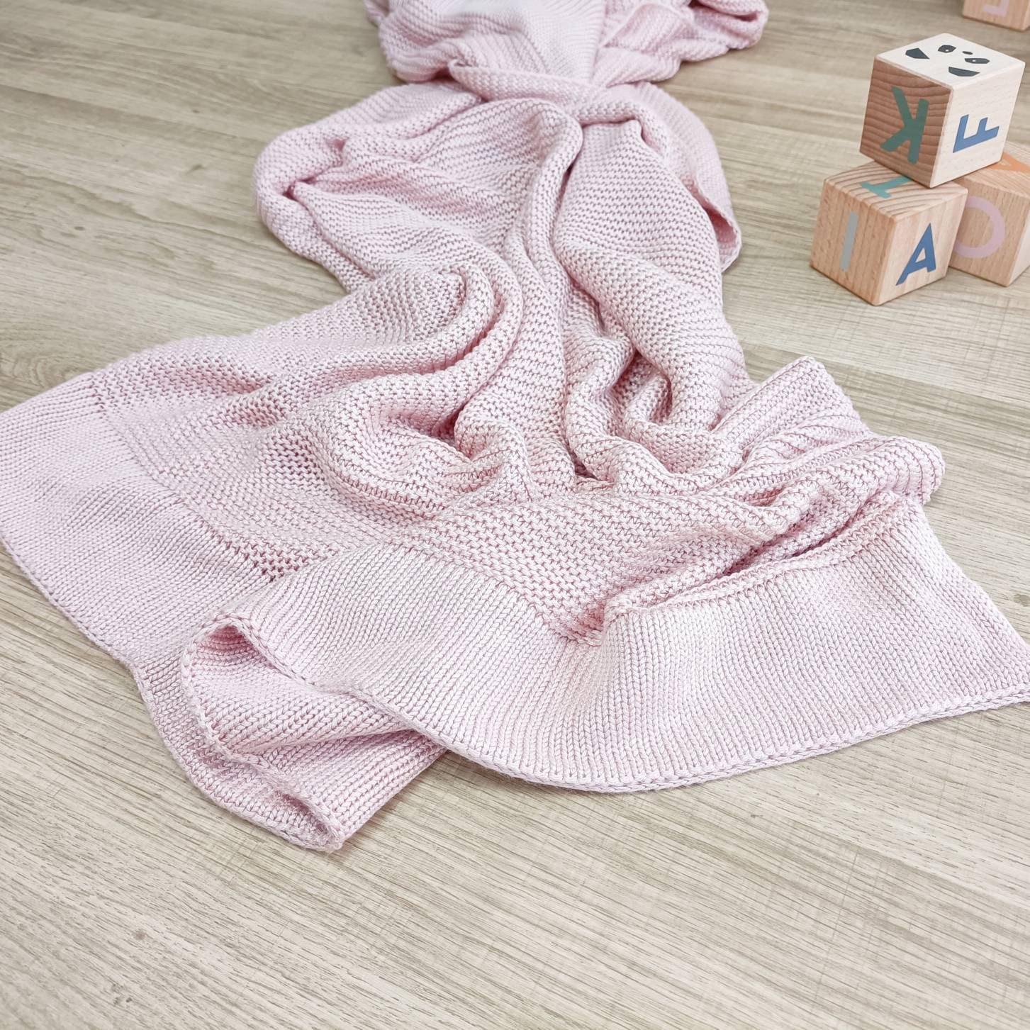 Bamboo Swaddle Blanket Super Soft Knitted Bamboo Blanket Etsy UK