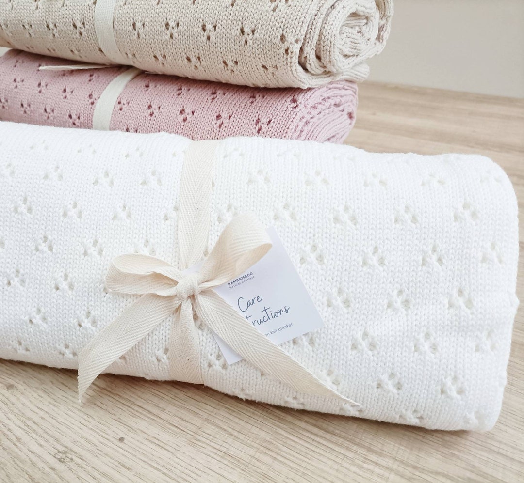 Lilette Knit Bris Blanket - Winter White main image 1