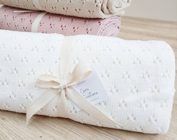 Lilette Knit Bris Blanket - Pure White main image 1