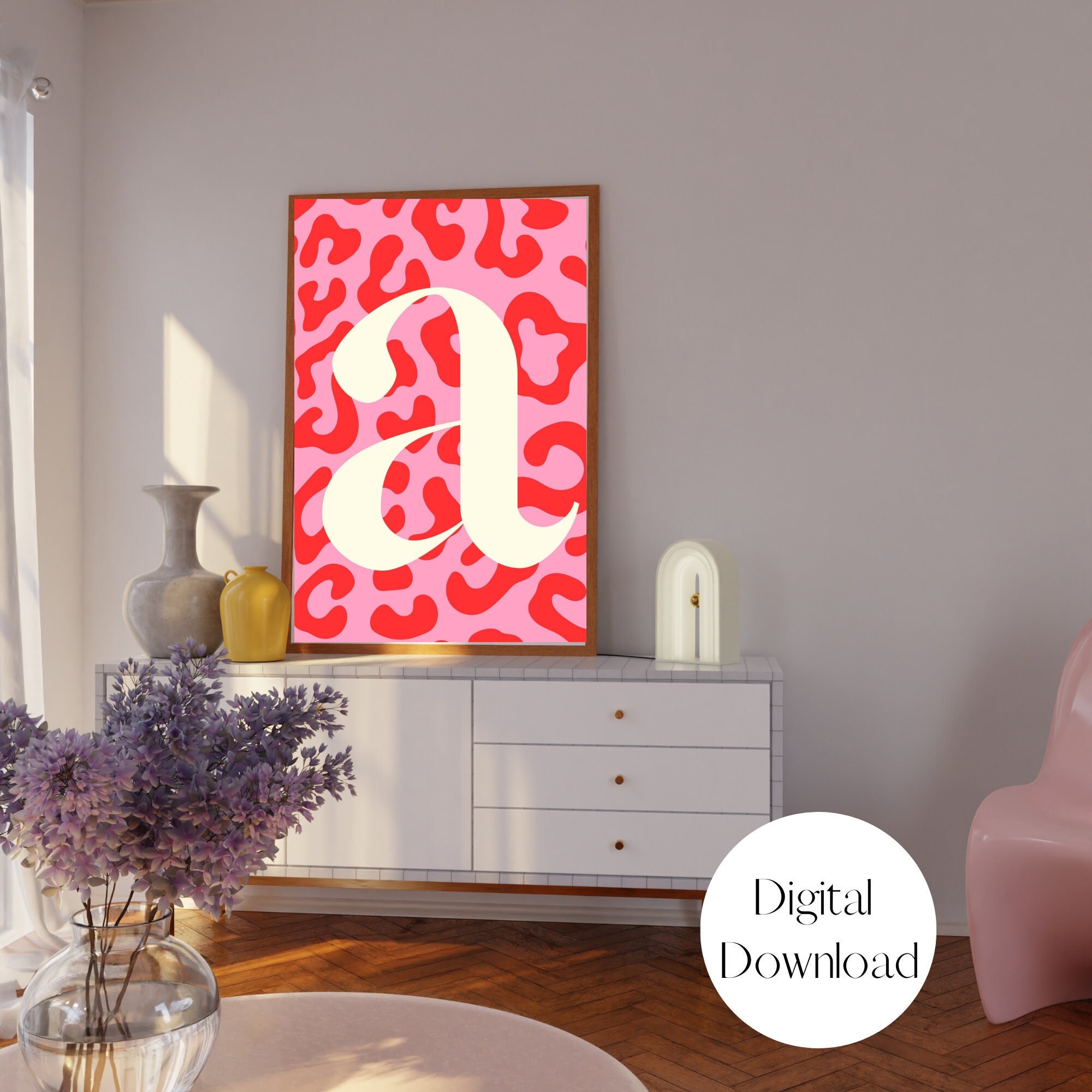 Pink Cheetah Print Wallpaper, Cute Animal Print Pink Preppy Wall Decor –  Literally Pretty