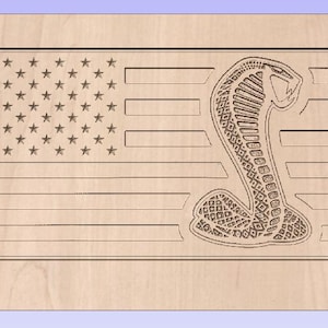 Super Cobra-vlag SVG-, DXF-bestand