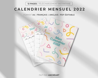 Calendrier Paces 2023 Calendrier Bureau | Etsy