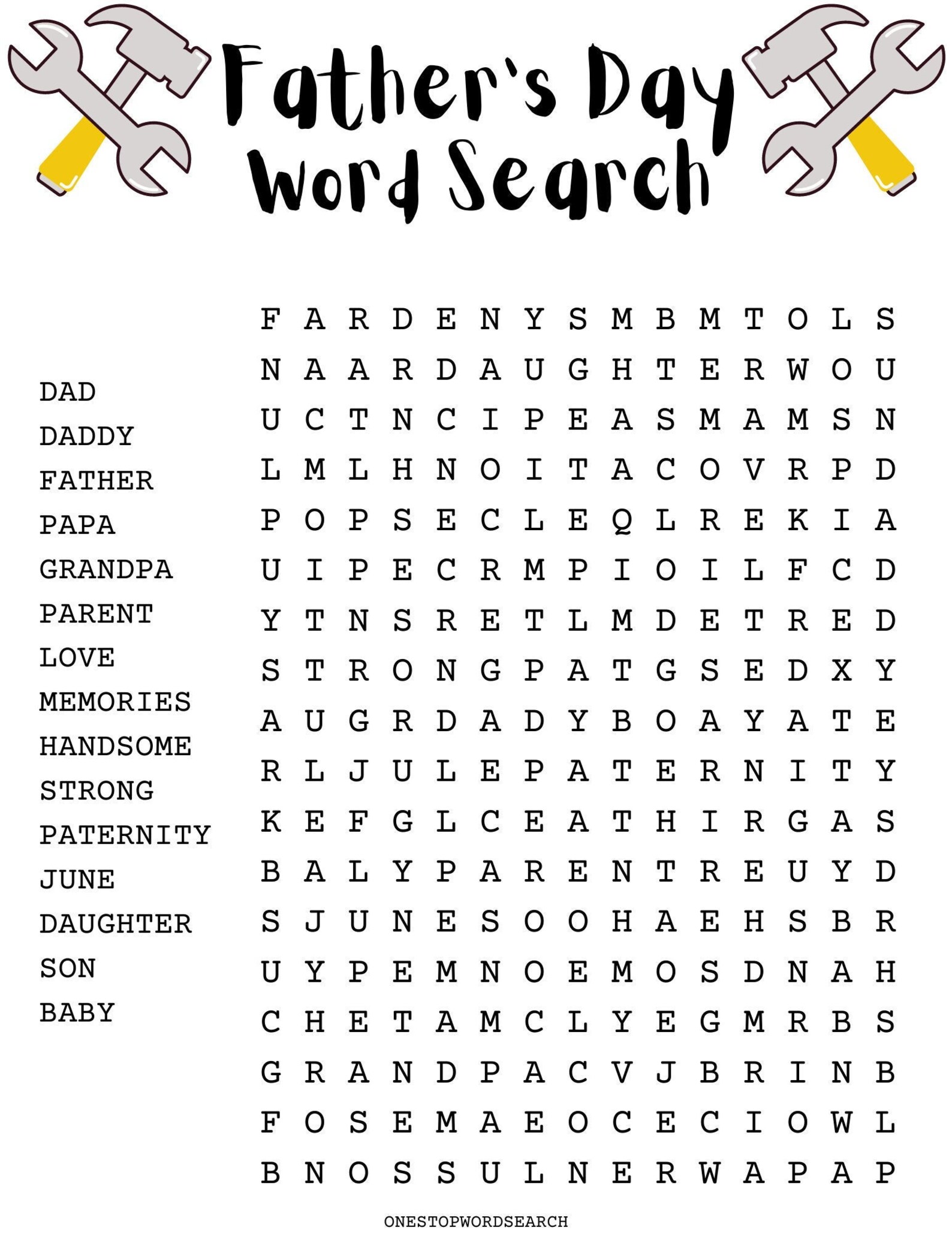 father-s-day-word-search-puzzle-with-answer-sheet-holiday-games-holiday-puzzles-family