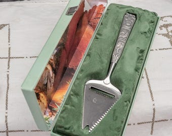 Vintage Cheese Slicer Cheese Knife in Original Box Scandinavian Cheese Gift Old Fashioned Kitchen Gadget