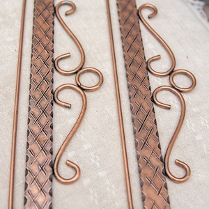 23 cm/9 inch Vintage Metal Quilt Hanger Embroidery Hardware Bell Pull Hanger Tapestry Needle Work Scandinavian Swedish