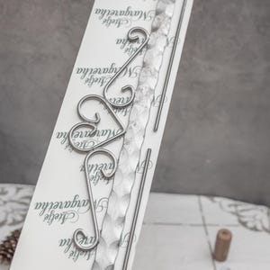 34 cm / 13 Zoll Vintage Quilt Aufhänger Stickerei Hardware Hand geschmiedet Bell Pull Aufhänger Schwere Tapisserie Nadelarbeit Skandinavisch