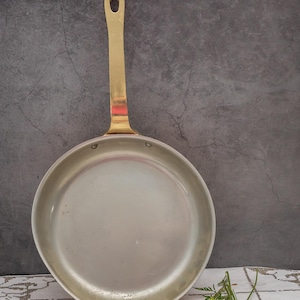 20 cm / 7.8 inch Copper Pan Krogarhuset Swedish Copper with Brass Handle Vintage Country Kitchen Farmhouse Wall Decor French Country Style
