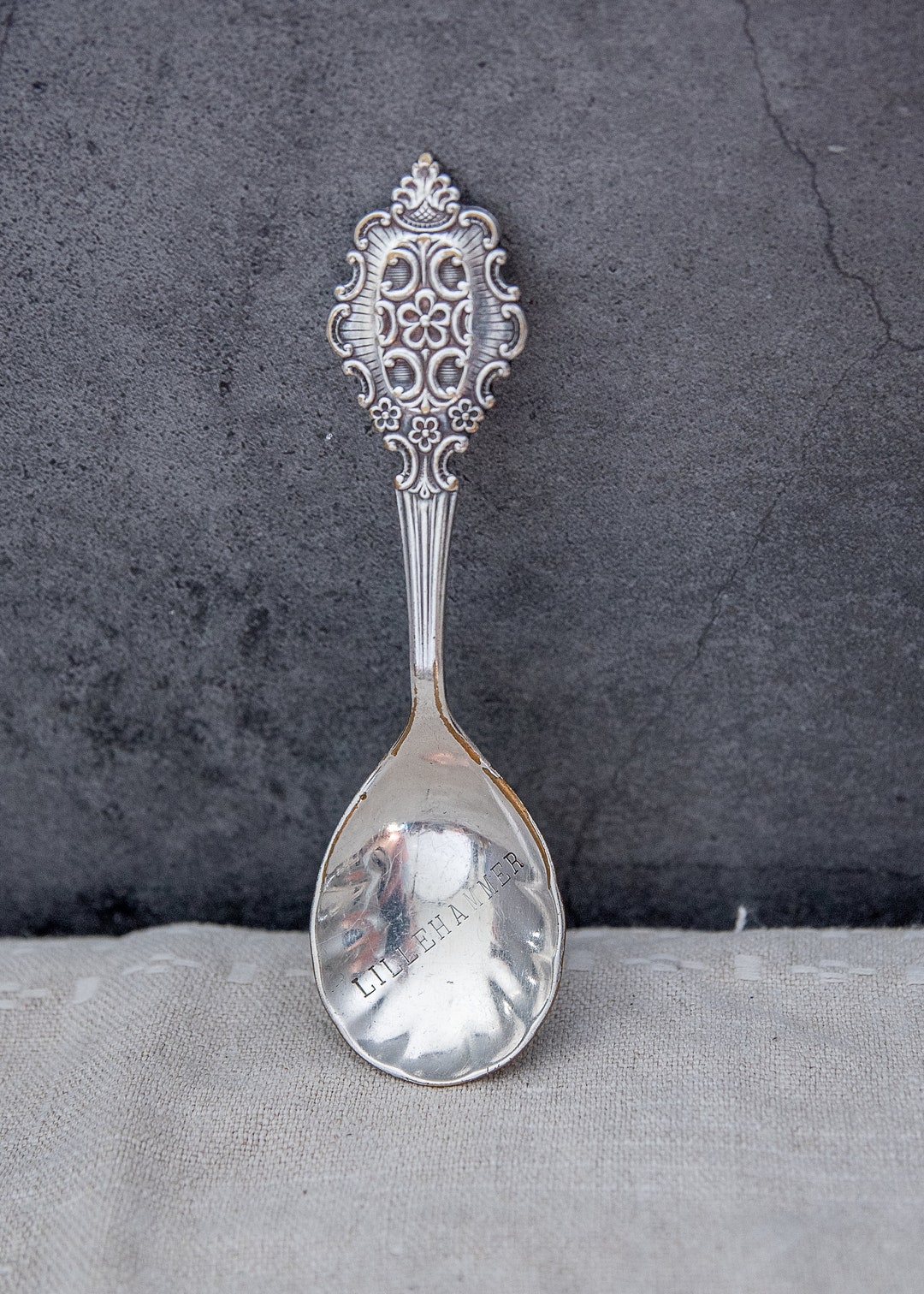 Vintage Small Teaspoon Silver Plate Nordic Folk Art Viking Style Coffee vintage-small-teaspoon-silver-plate-nordic-folk-art-viking-style-coffee