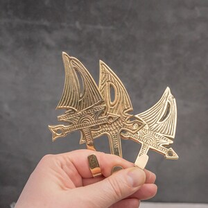 Vintage Decorative Hook Set of 3 Solid Brass Towel Hook Clothes Hanger Wall Hooks