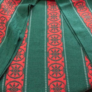 Vintage Weihnachten Tischläufer Grün Rot Großes Abendessen Tischdecke Festlich Urlaub Textil Skandinavisch Dekor 215 x 135 cm 84 x 53 Zoll