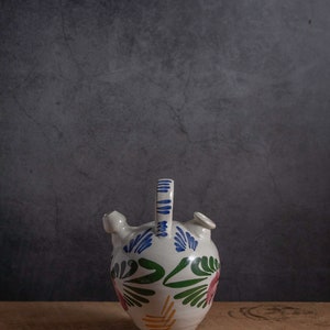 Vintage decorative Porcelain Jug Spanish Decoration Handpainted Handmade Souvenir Housewarming gift