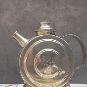 Vintage Metallic Teekanne Retro Teekessel mit Hahn Dekor Dekorative Rustikale Wasserspender Nordic Cabin Decor