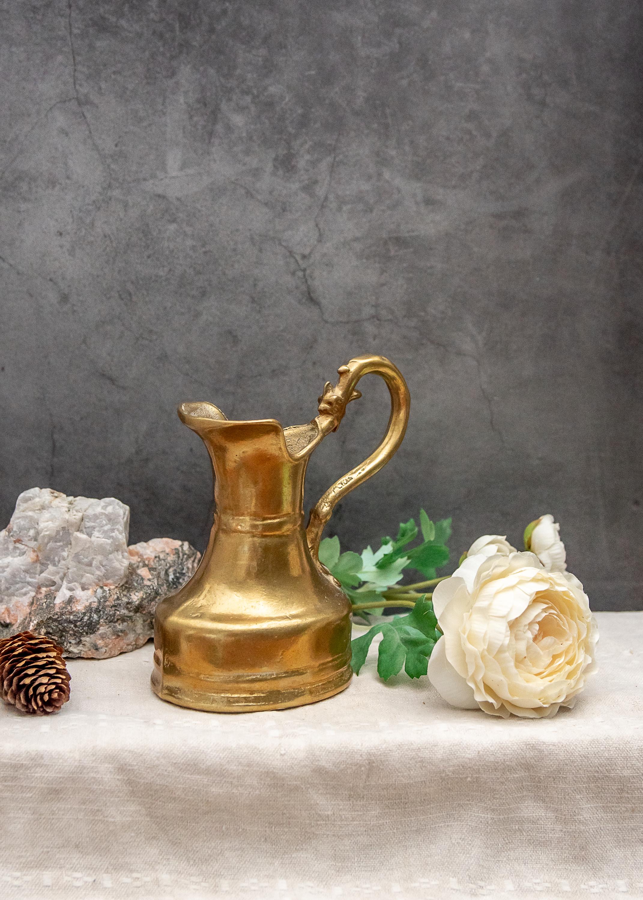 真鍮　水差し　アンティーク 真鍮 水差し