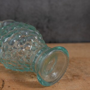 Vintage Grape Glass Decanter Small Made in Italy Veteria Etrusca Bubble Design Decanter Water Pitcher