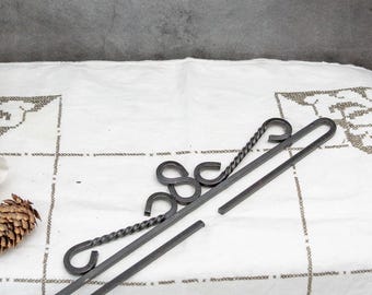 29 cm/ 11 inch Vintage Quilt Hanger Metal Iron Embroidery Hardware Bell Pull Hanger Tapestry Needlework Hanger