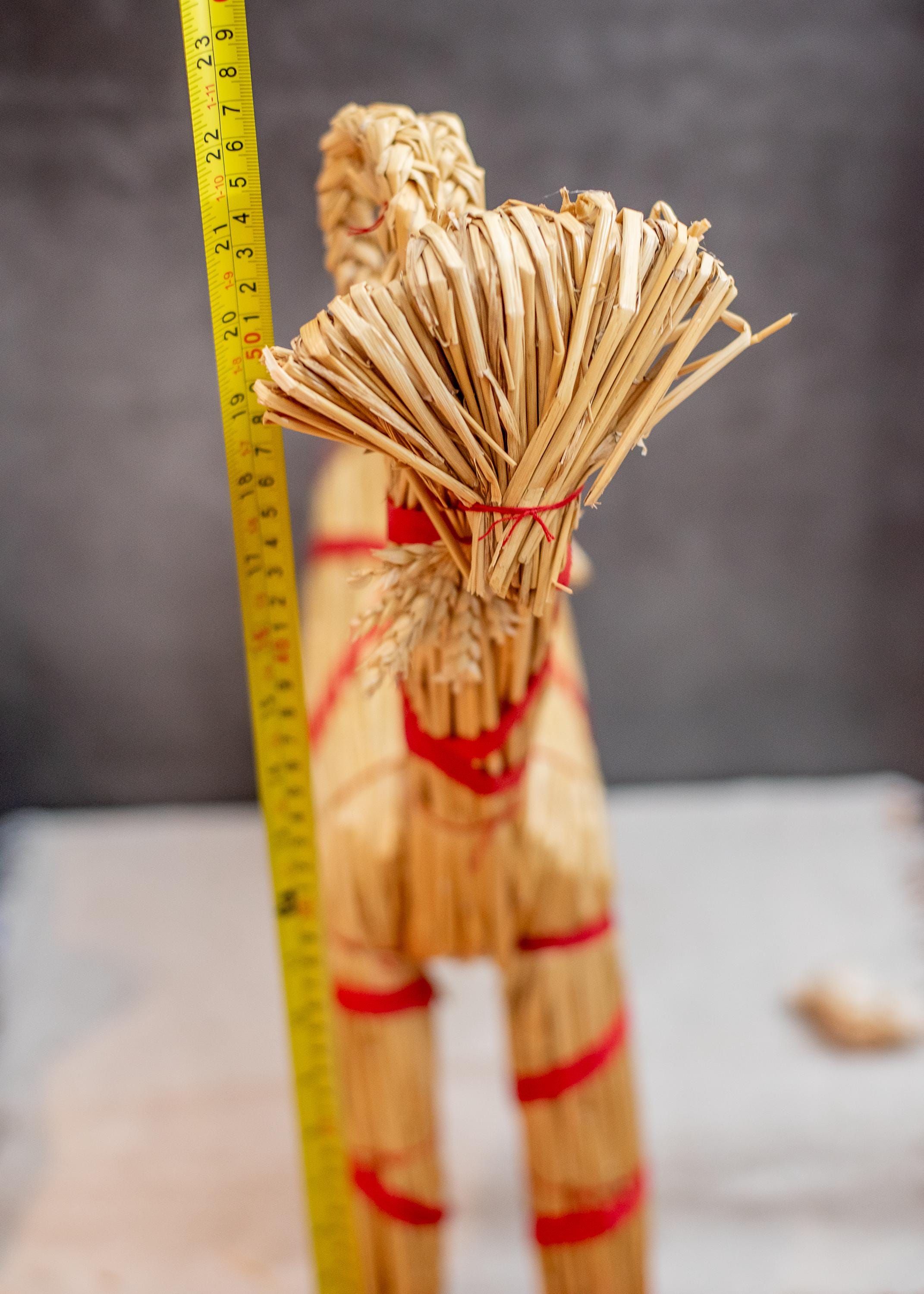Grande Chèvre de Noël Scandinave en Paille Julbock Décoration Traditionnelle - Décoration