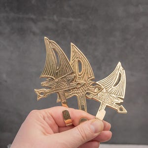 Set of 3 Vintage Hook Solid Brass Hook Wall Hanger Planter Hanger Towel or Kitchen Hook Key Holder Organiser Ship Shaped Nautical Decor