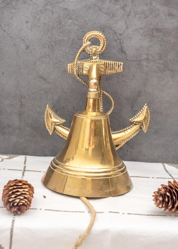 ヴィンテージ 真鍮 鐘 船舶 マリンスタイル ドアベル 店舗什器 呼び鈴