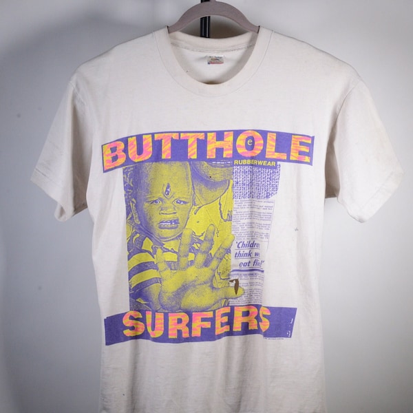 RARE Butthole Surfers 1993 Tour Shirt, Don Rock Tee, 90s XL