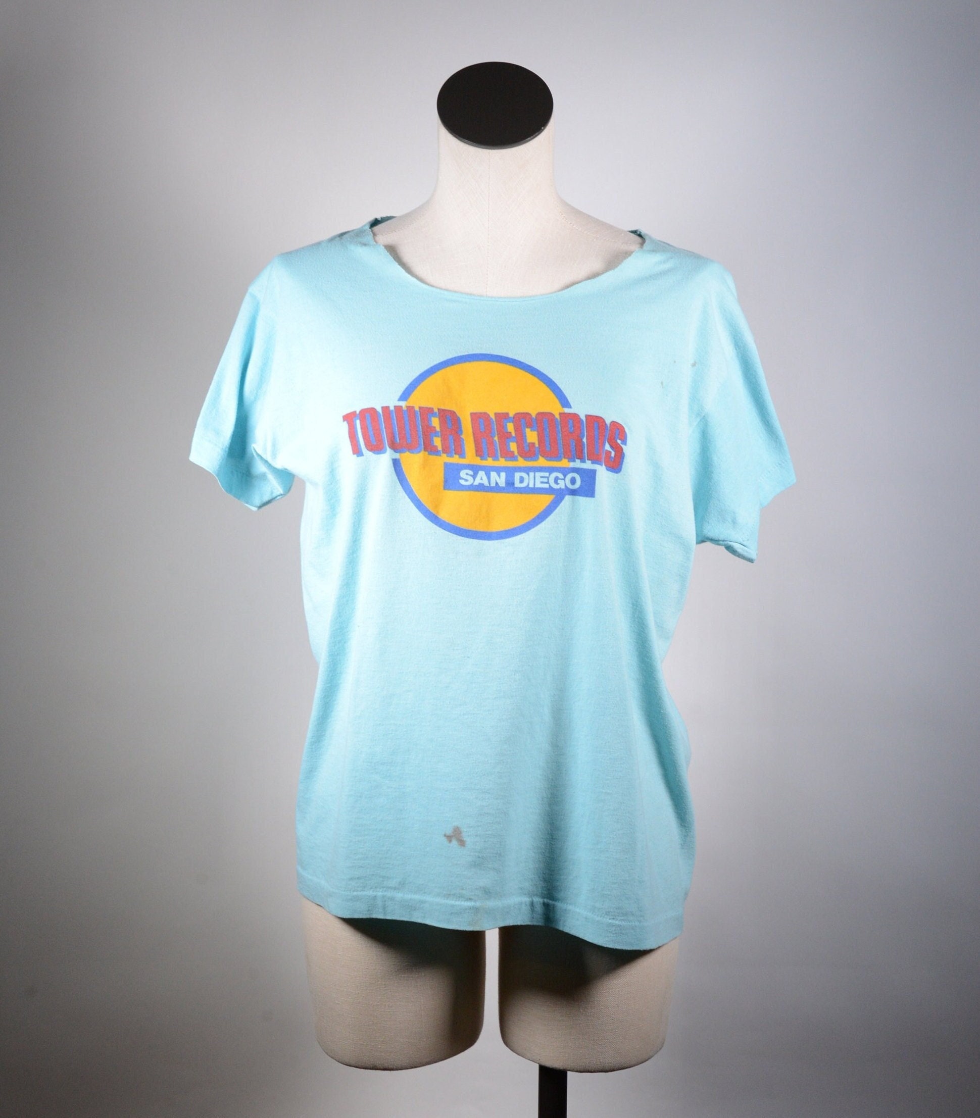 Vintage Tower Records San Diego T Shirt, Very Rare 80s Tee