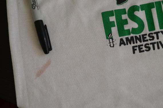 VTG 80's Festival Shirt /  Amnesty International … - image 7